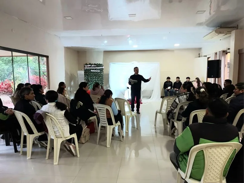 Fabio de Jesus en una charla de Negocios de Fe